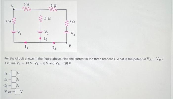 Solved For the circuit shown in the figure above, Find the | Chegg.com