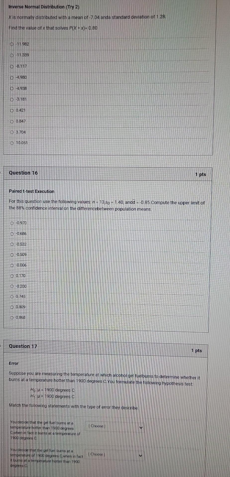 Solved Inverse Normal Distribution (Try 2) X is normally | Chegg.com