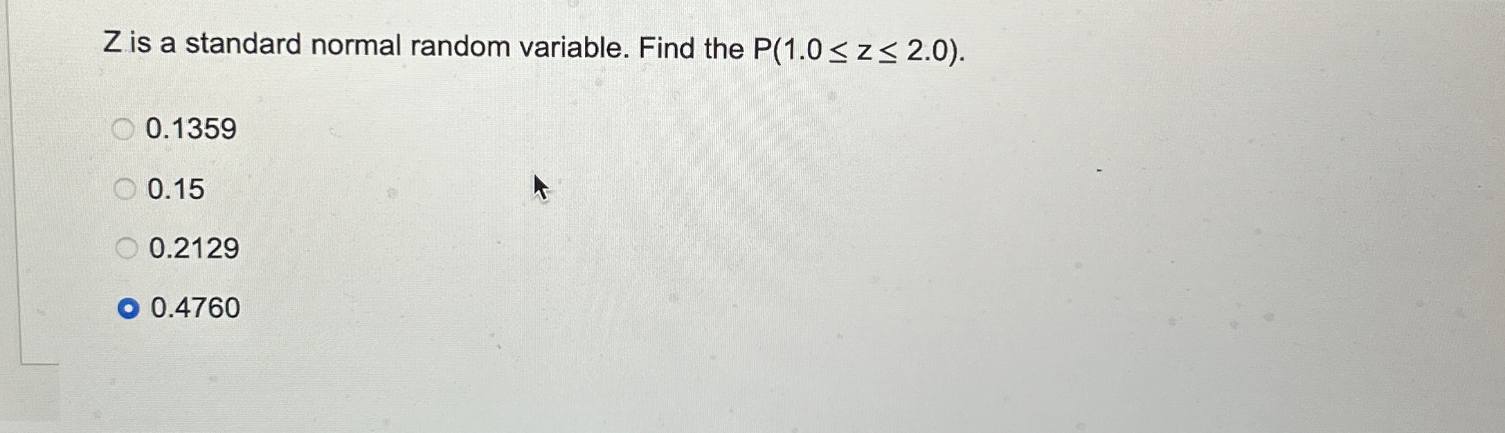 Solved Z ﻿is a standard normal random variable. Find the | Chegg.com