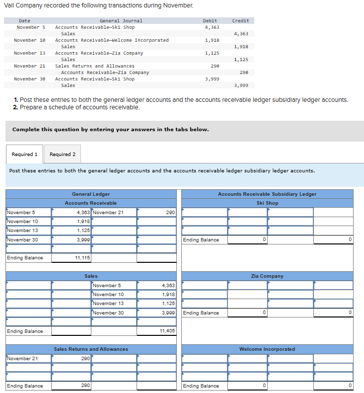 Solved Post these entries to both the general ledger | Chegg.com