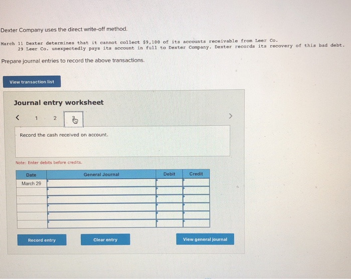 Solved > 1.1.In-class exercise: Accounts receivable and bad debts  from Chapter 7 Problem PA 1 | ScholarOn