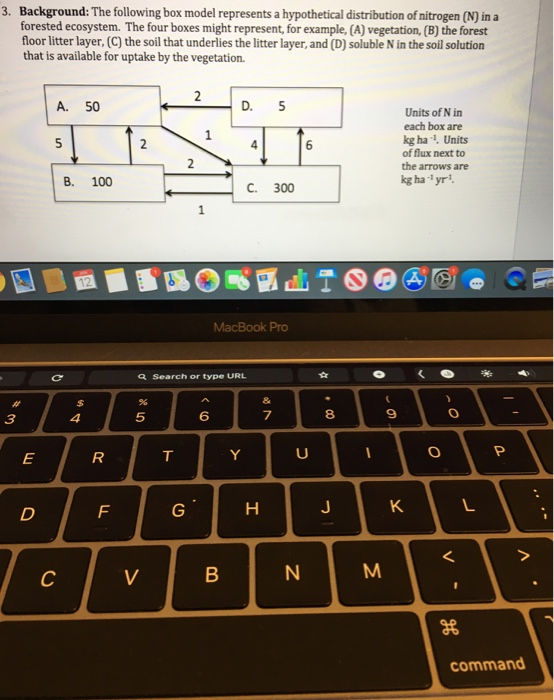 3 Background The Following Box Model Represents Chegg Com