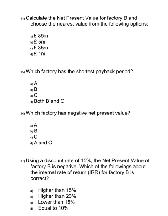 Solved Questions 14-17 are based on the following | Chegg.com