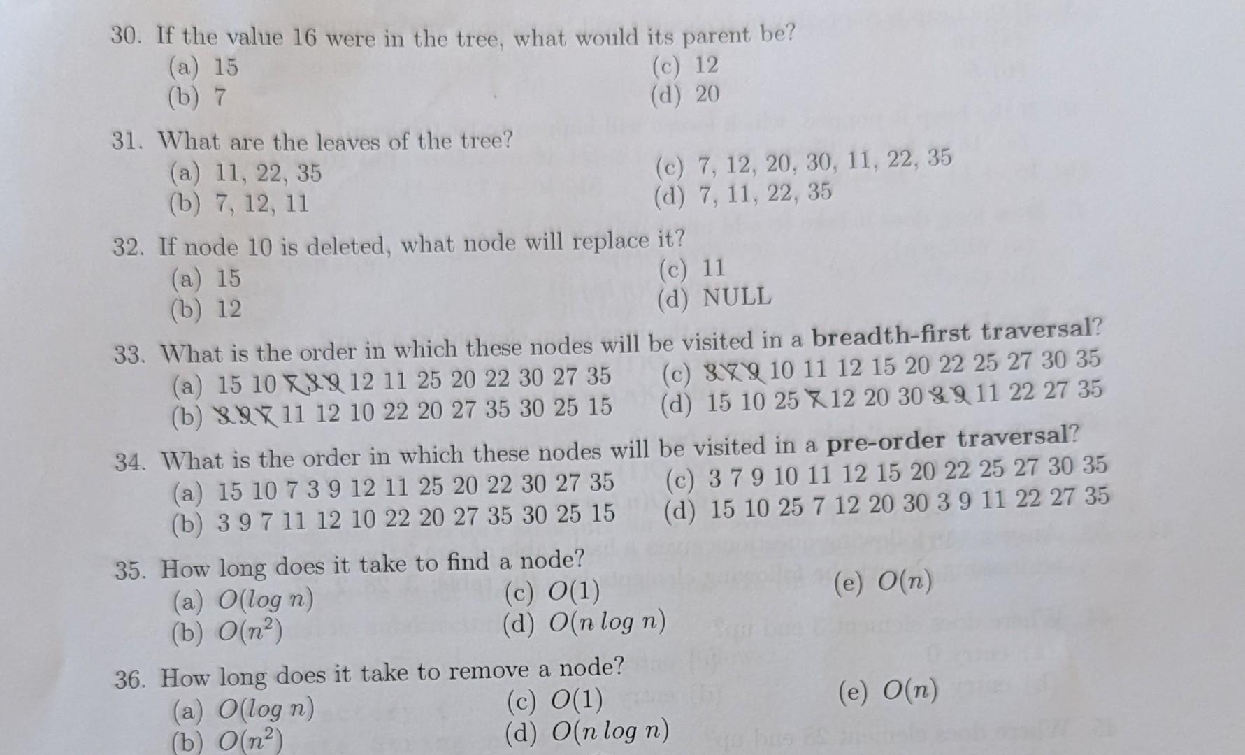 Solved 26. - 36. Answer the following questions based on the | Chegg.com