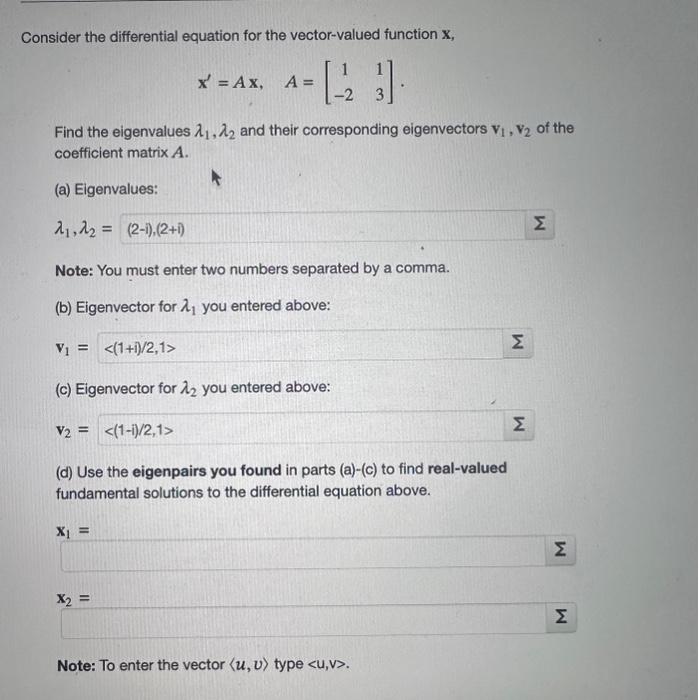 Solved Consider the differential equation for the | Chegg.com