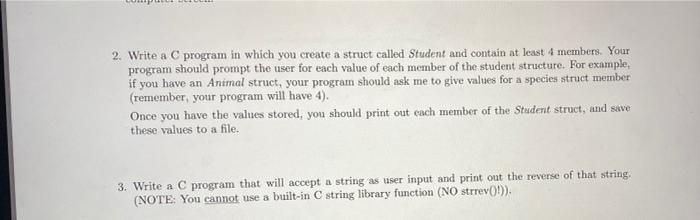 Solved 1. Write a correct C program for the following You | Chegg.com
