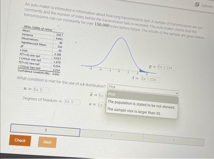 Solved An auto maker is interested in information about how