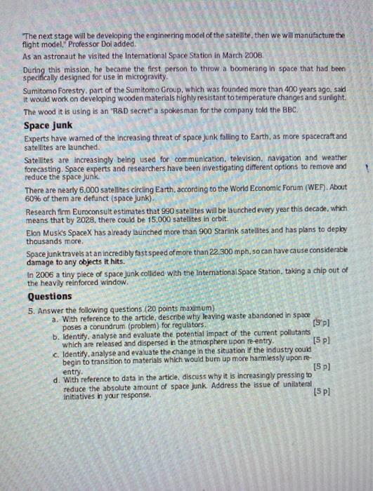 Solved Section B Answer Three Questions From This Section. | Chegg.com