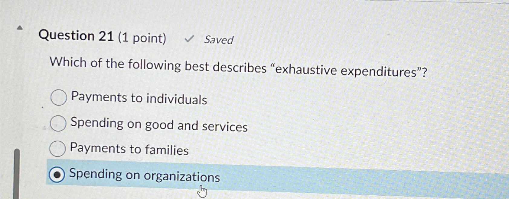 Solved Question 21 (1 ﻿point) ﻿SavedWhich of the following