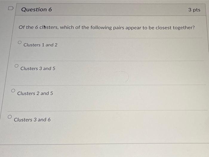 Cluster Analysis Exercise: For questions 5 - 10, | Chegg.com