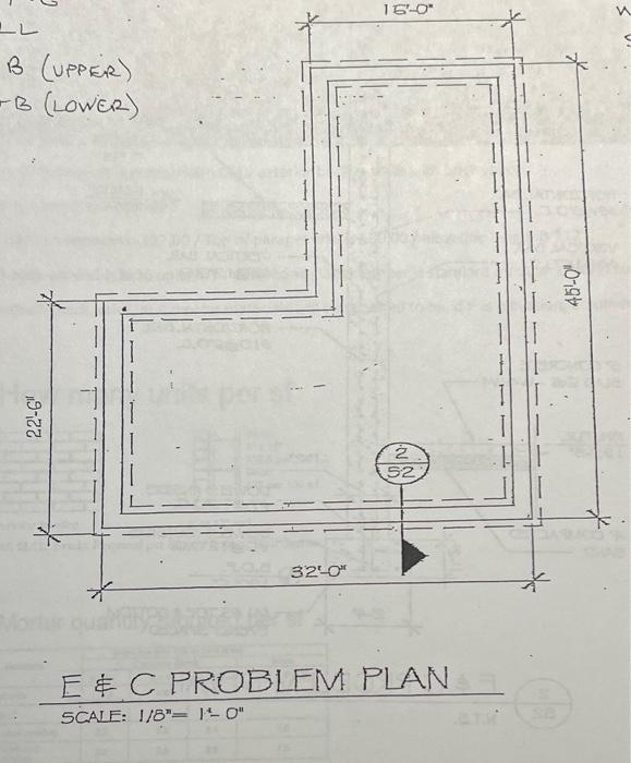 CONCRETE QUANTITIES FOOTNC WALL SLAB (UPPER) SLAB | Chegg.com