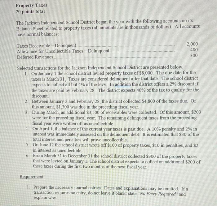 Solved The Jackson Independent School District began the