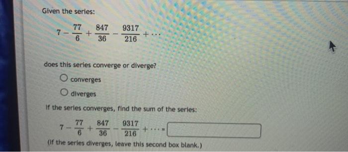 Solved Compute the first four partial sums S1,,S for the