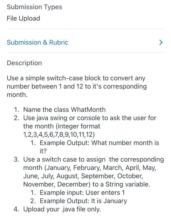 Solved Submission Types File Upload Submission & Rubric Σ | Chegg.com