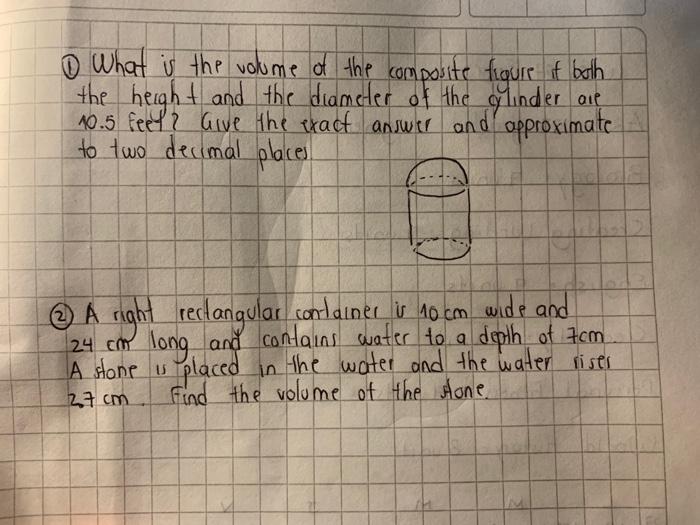 Solved What is the volume of the composite figure if both | Chegg.com