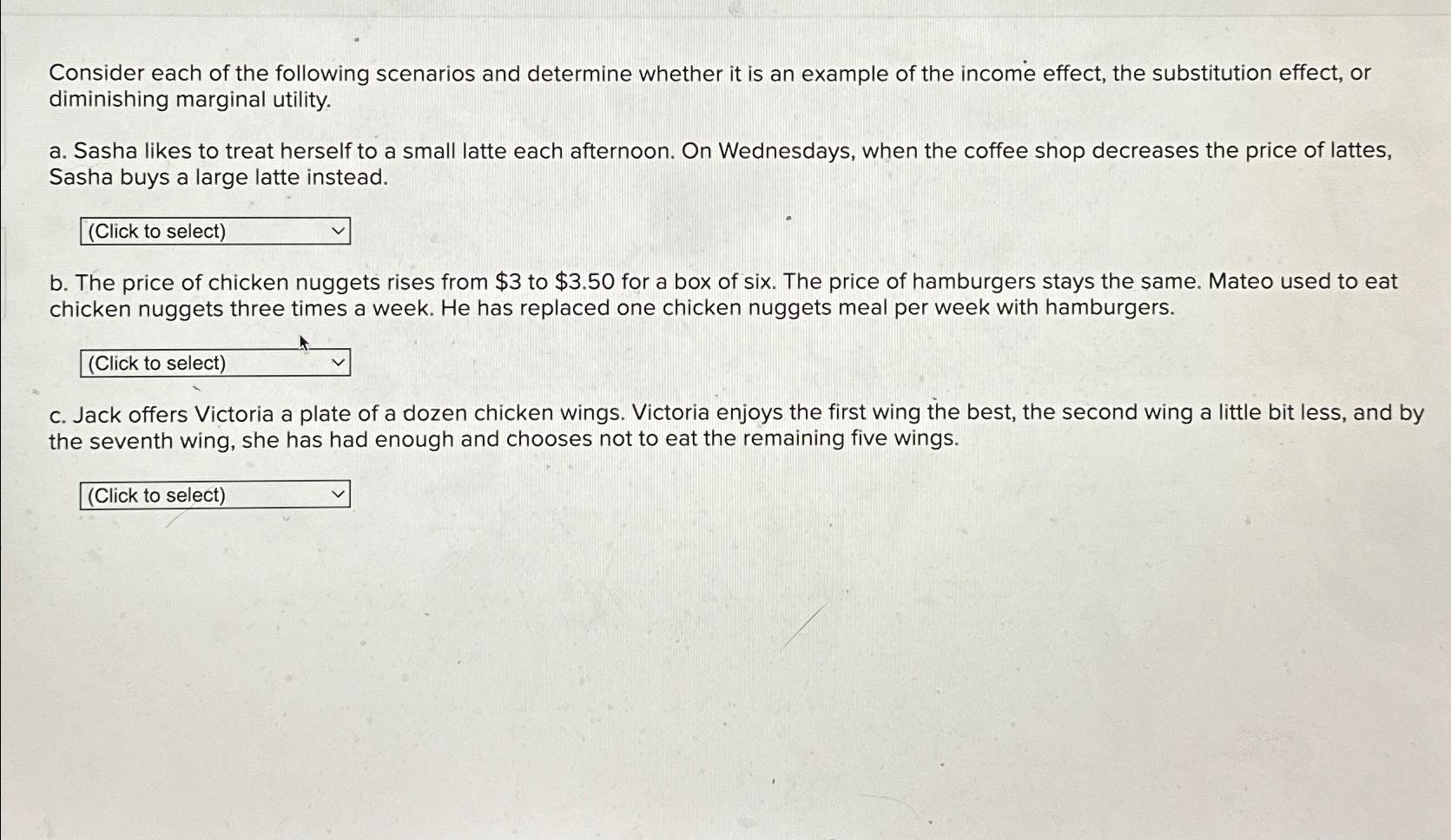 Solved Consider Each Of The Following Scenarios And | Chegg.com