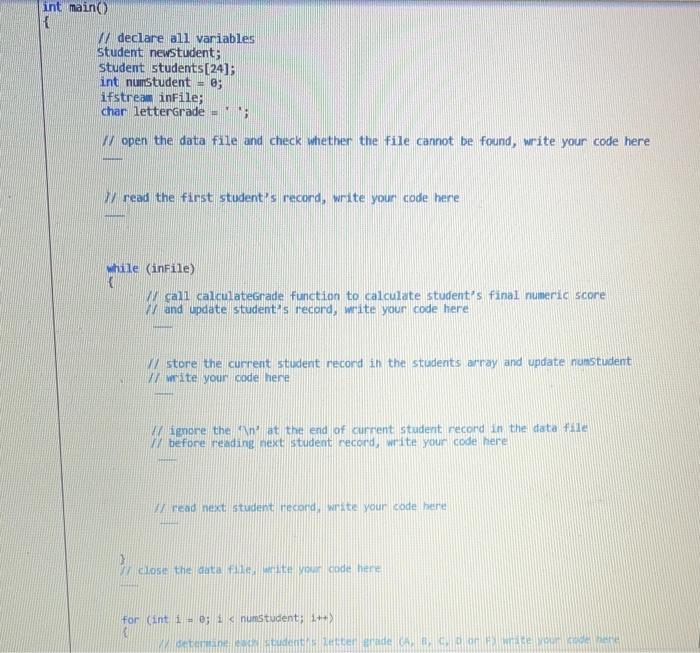 Solved PROBLEM and INSTRUCTIONS Develop a C+1 program that | Chegg.com