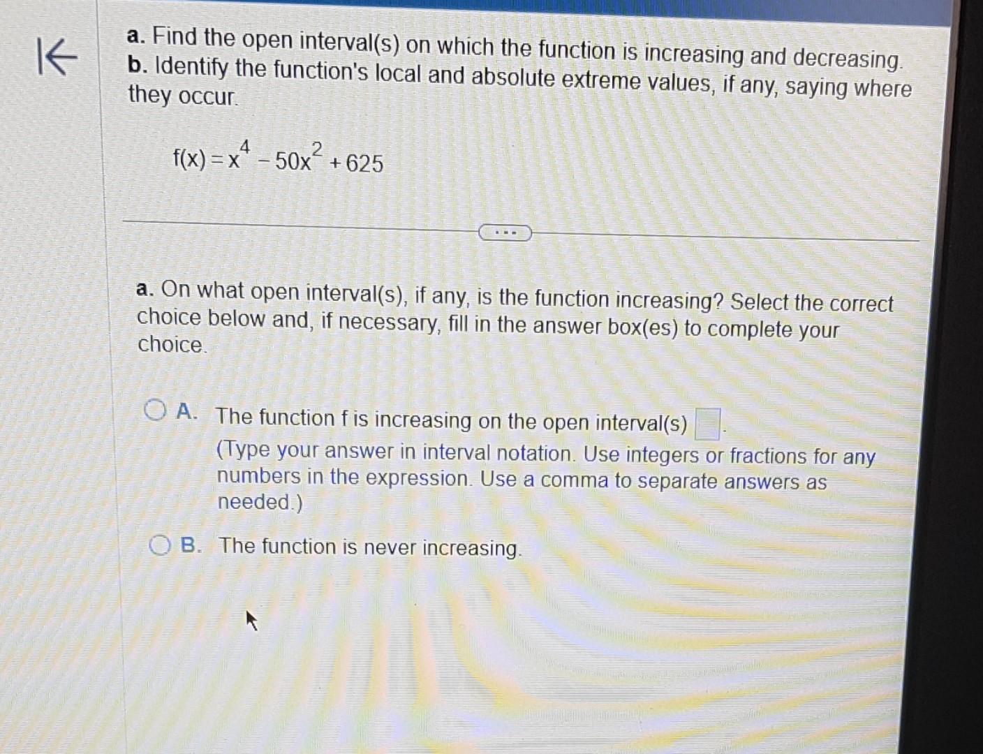 Solved a. Find the open interval(s) on which the function is | Chegg.com