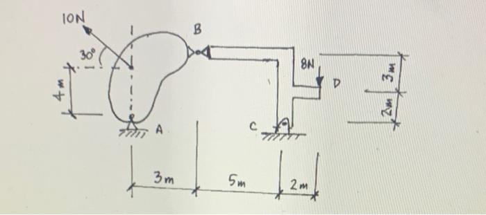 Solved Please solve for all reactions for the diagram shown | Chegg.com