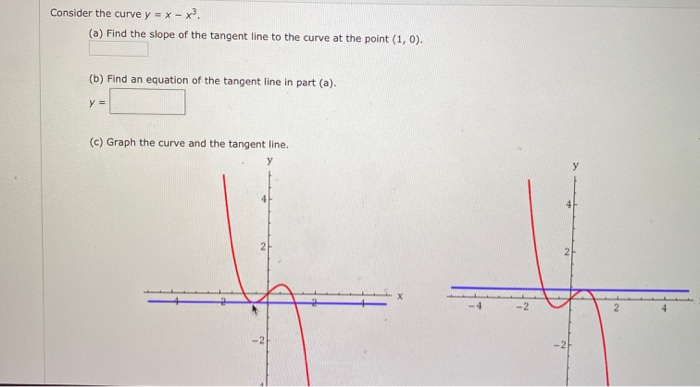 Solved Consider The Curve Y X X3 A Find The Slope O Chegg Com