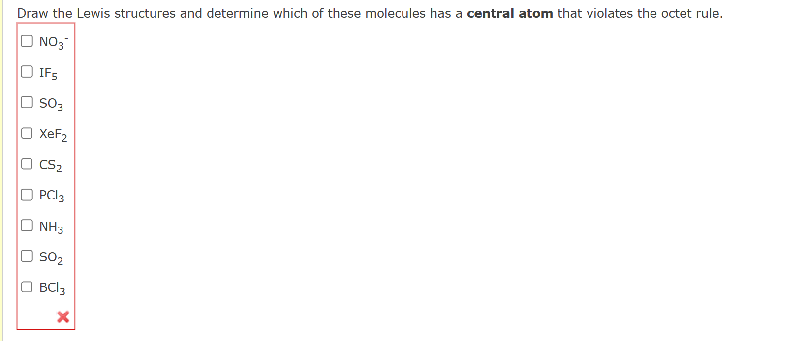 Solved Draw the Lewis structures and determine which of | Chegg.com