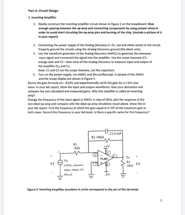 Part I: Simulation - Use PSpice software to simulate | Chegg.com