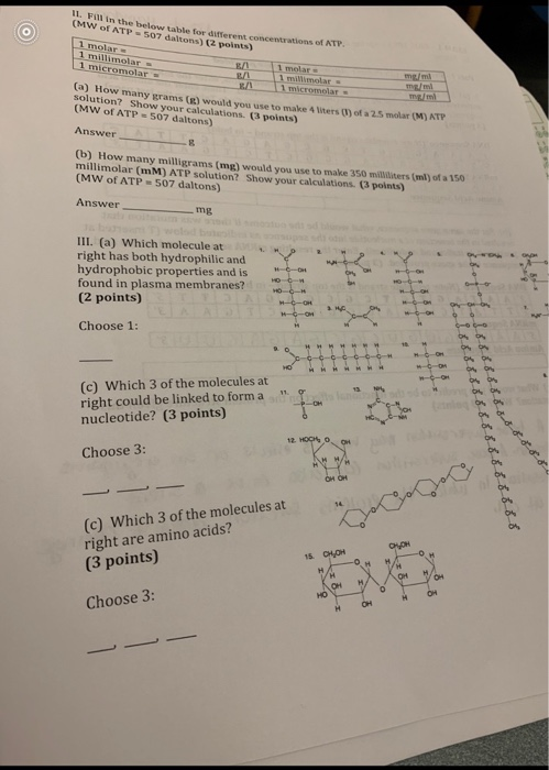 Solved 1 Fill In The Below Table For Different Chegg Com