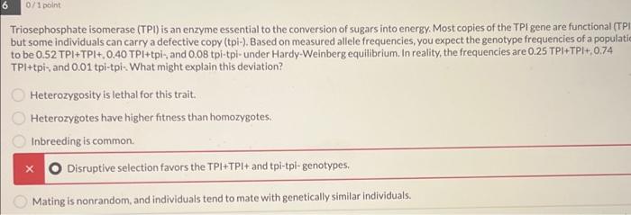 Solved Triosephosphate isomerase (TPI) is an enzyme | Chegg.com
