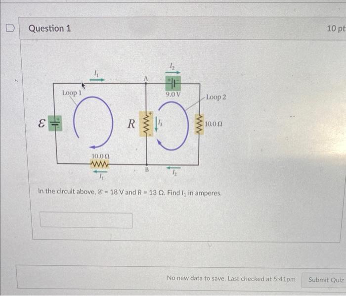Solved In the circuit above, δ=18 V and R=13Ω. Find I1 in | Chegg.com