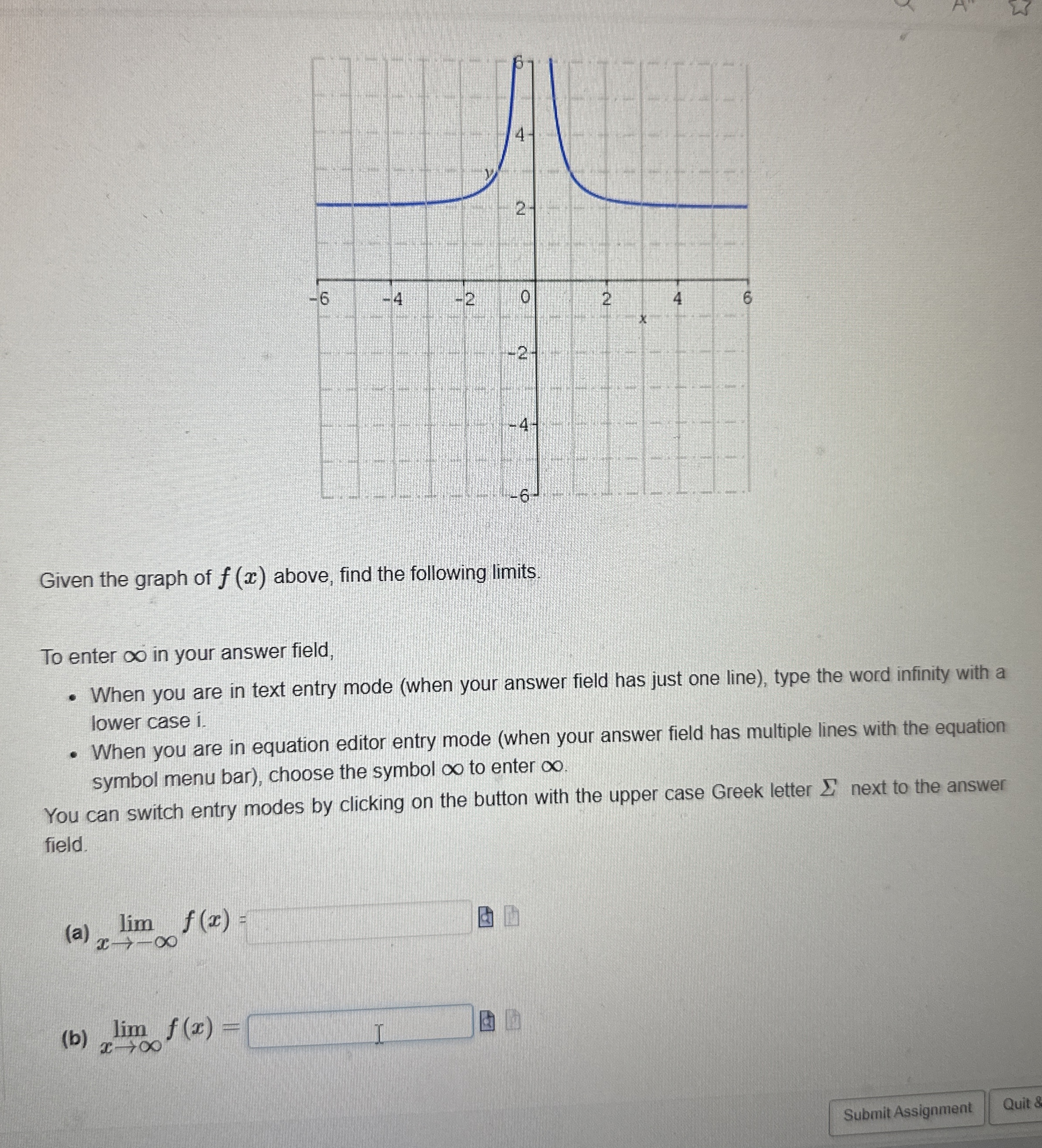 Solved Given the graph of f(x) ﻿above, find the following | Chegg.com