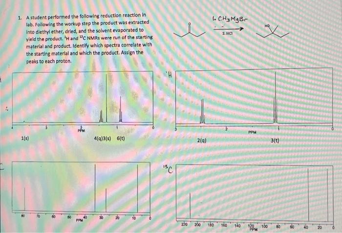 Solved 1. A student performed the following reduction | Chegg.com