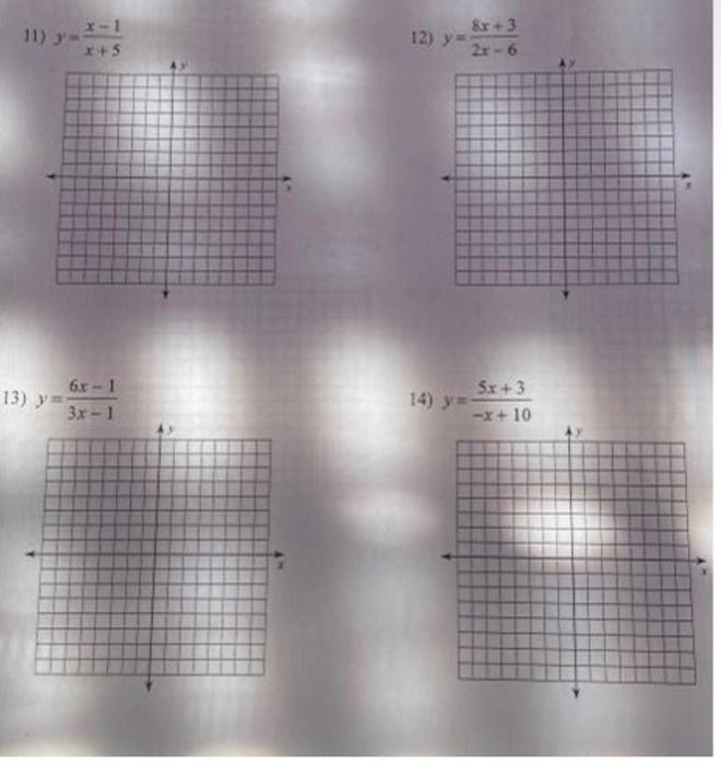 &r - 3 11) X-1 +5 12) y 28-6 13) y = 6x1 3x - 1 14) y 5x +3 -x+10