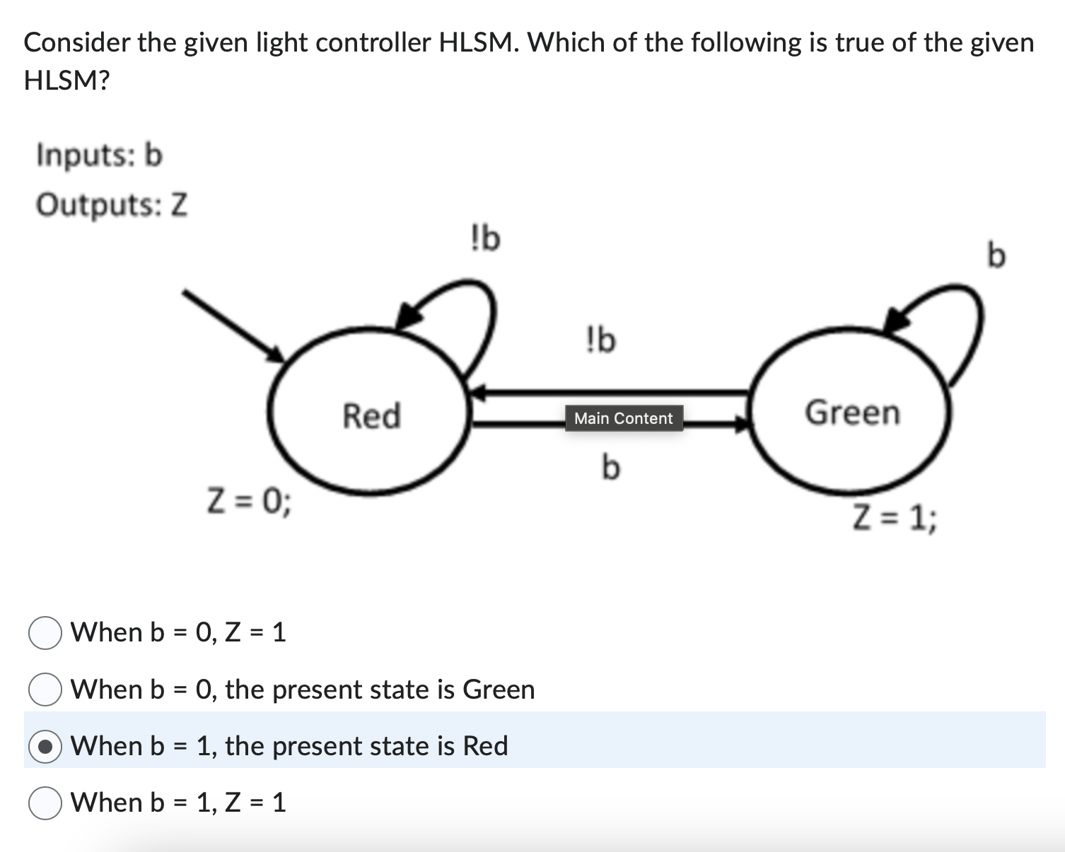 Solved Consider The Given Light Controller HLSM. ﻿Which Of | Chegg.com