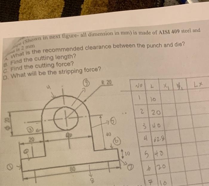 (Shown in next figure- all dimension in mm) is made | Chegg.com