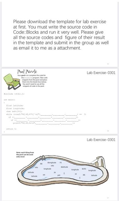 Please download the template for lab exercise at | Chegg.com