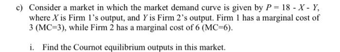 Solved ) ﻿Consider a market in which the market demand curve | Chegg.com