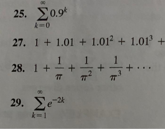 Solved Practice Exercises 9-15. Geometric sums Evaluate each | Chegg.com