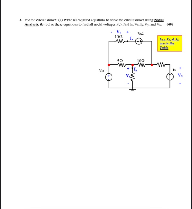 Solved 3. For the circuit shown: (a) Write all required | Chegg.com
