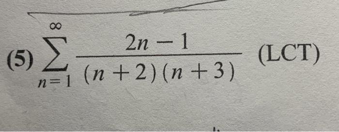 Solved test the series tor convergence/ divergence. Use the | Chegg.com
