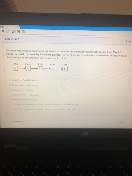 Solved was ХС a Question 7 2 pts The figure below shows a | Chegg.com