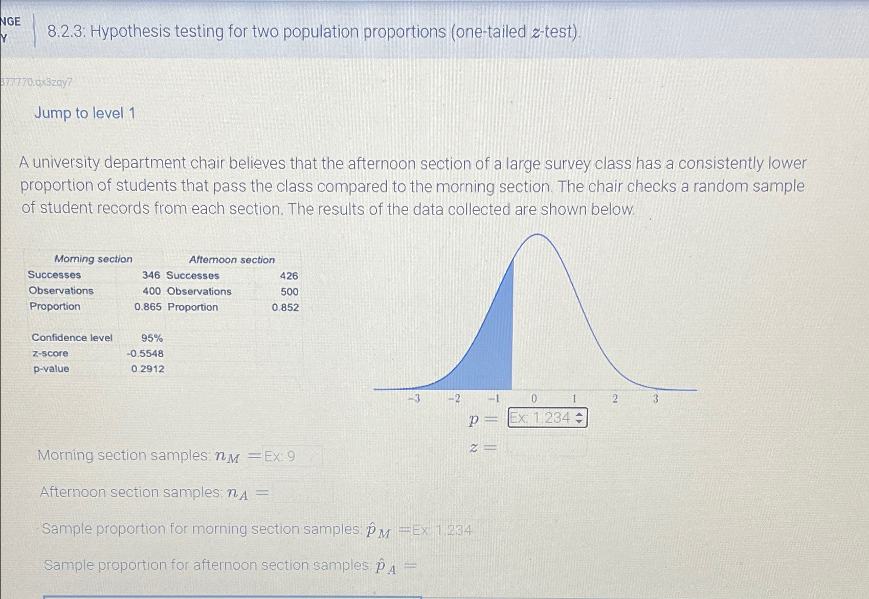 Solved 8.2.3: Hypothesis testing for two population | Chegg.com