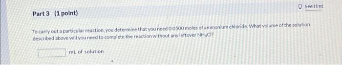 Solved 02 Question (3 points) See page 336 When chemists | Chegg.com