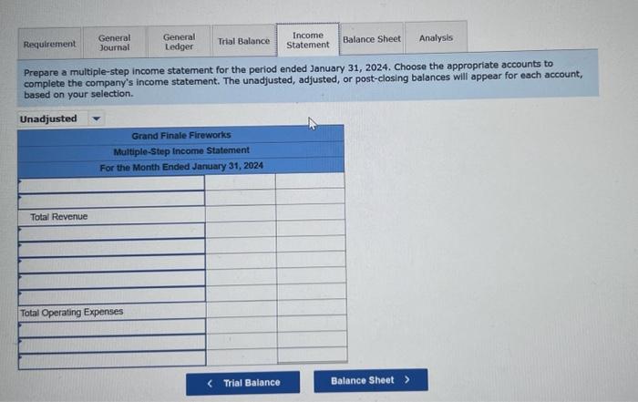 Solved On January 1, 2024, The General Ledger Of Grand | Chegg.com