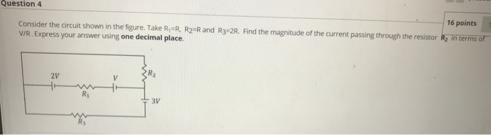 Solved Question 4 16 points Consider the circuit shown in | Chegg.com