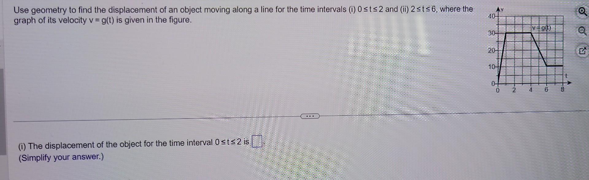 Solved Use geometry to find the displacement of an object | Chegg.com