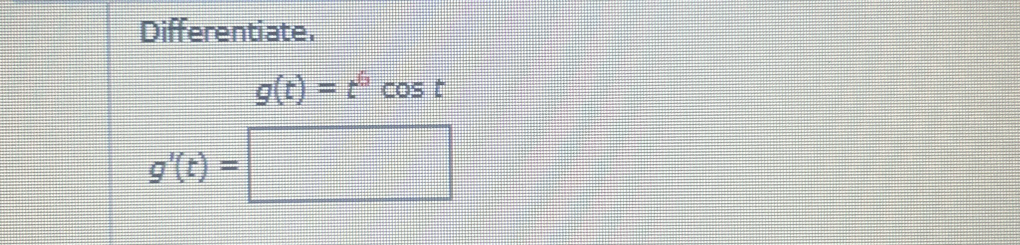 Solved Differentiategttθcostgt