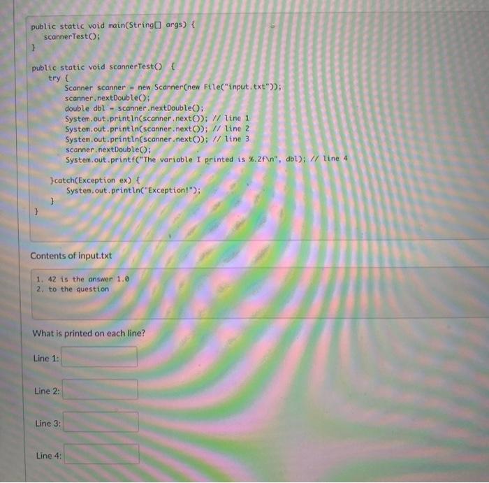 Solved public static void main(String[] args) { | Chegg.com
