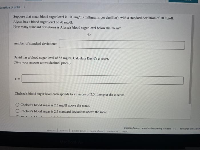 solved-question-14-of-18-suppose-that-mean-blood-sugar-chegg