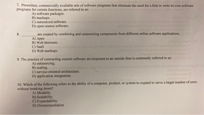 Solved 7. Prewritten, commercially available sets of | Chegg.com