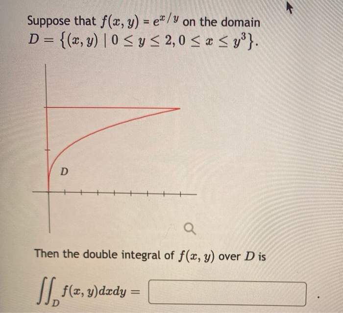 Suppose That F X Y Ex Y On The Domain D X Y Chegg Com